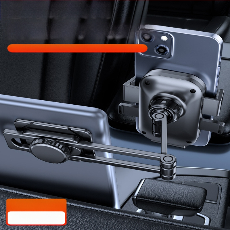 Δοχείο στήριξης πλοήγησης κινητού αυτοκινήτου από κράμα αλουμινίου, καθολική εγκατάσταση με κόλλα, για κεντρική κονσόλα