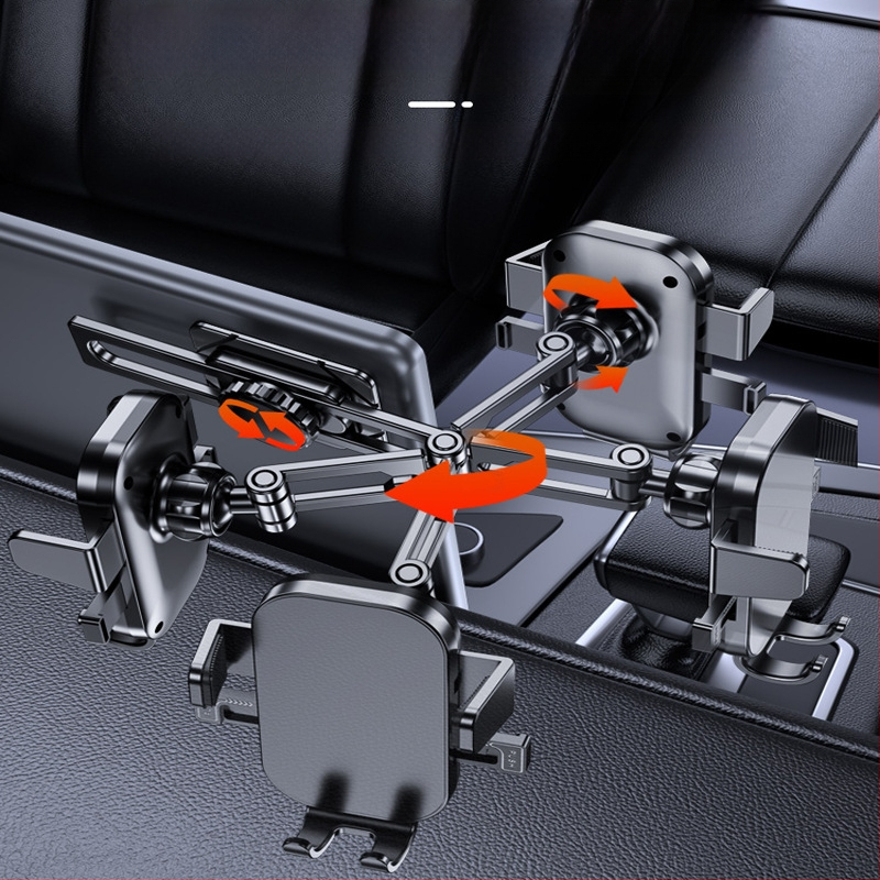 Δοχείο στήριξης πλοήγησης κινητού αυτοκινήτου από κράμα αλουμινίου, καθολική εγκατάσταση με κόλλα, για κεντρική κονσόλα