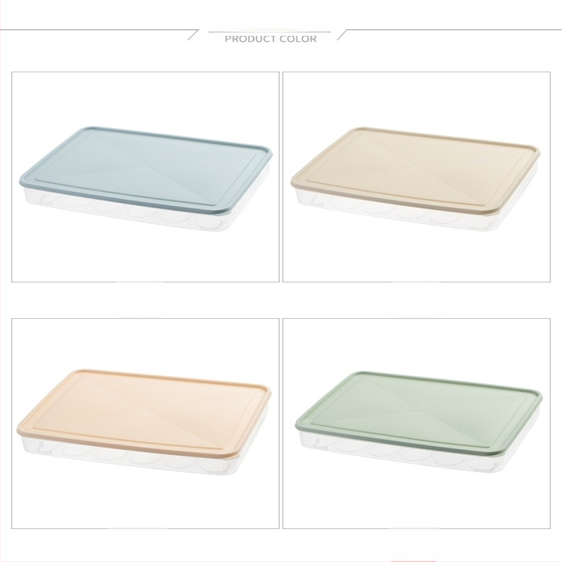 KUCOCO кутия за съхранение на пелмени, многоетажна конструкция, подходяща за пелмени и яйца, за хладилник и фризер, PP материал