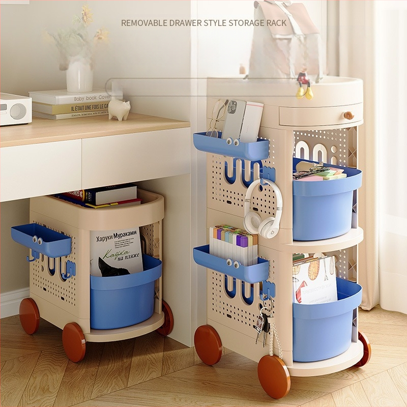 Мобилен шкаф за съхранение под бюрото с чекмеджета, многоетажен, модел SN8821-8823