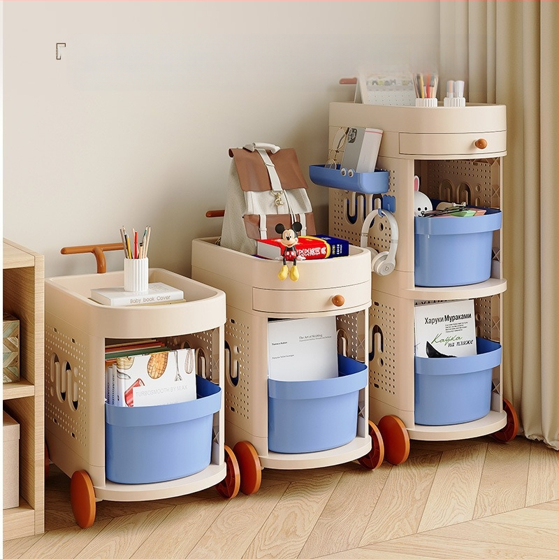 Мобилен шкаф за съхранение под бюрото с чекмеджета, многоетажен, модел SN8821-8823