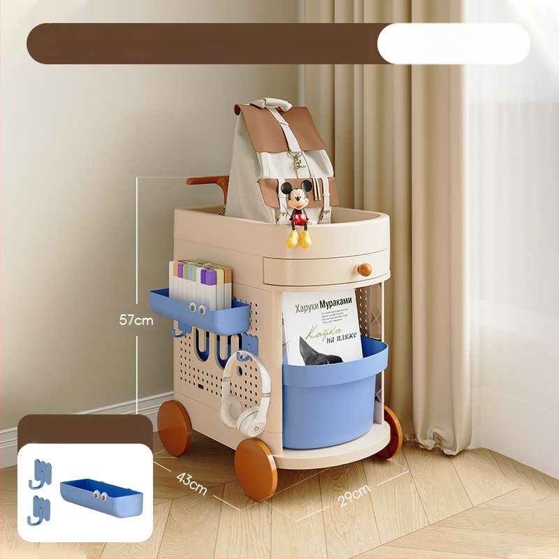 Мобилен шкаф за съхранение под бюрото с чекмеджета, многоетажен, модел SN8821-8823