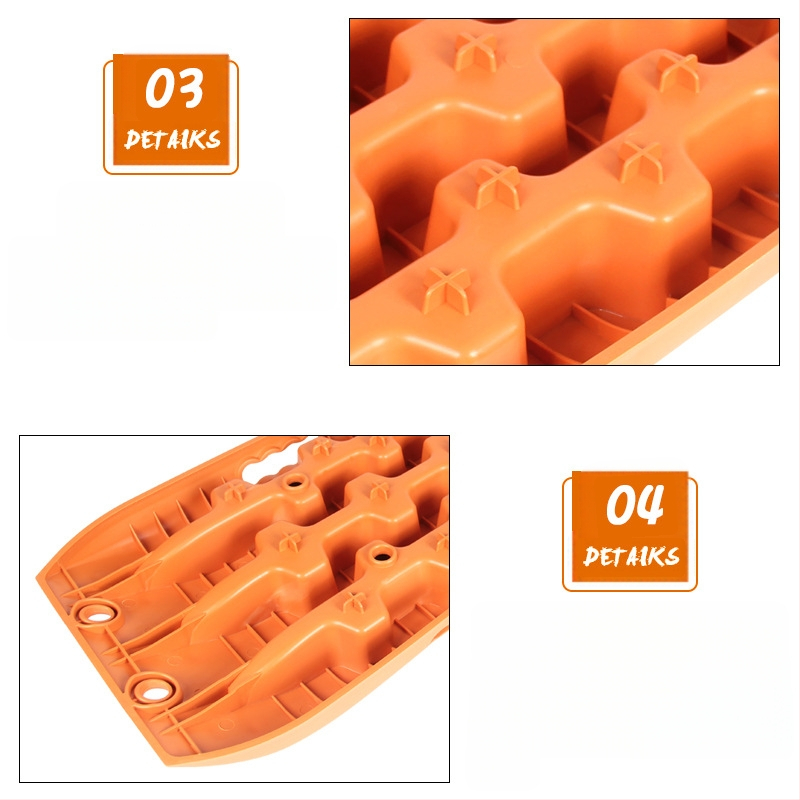 Qize Πλατφόρμα Ανάσυρσης Αυτοκινήτου και Αντιολισθητικές Διαδρομές Πρόσφυσης για Εκτός Δρόμου — Λάσπη, Άμμος, Χιόνι, Αυτοβοήθεια