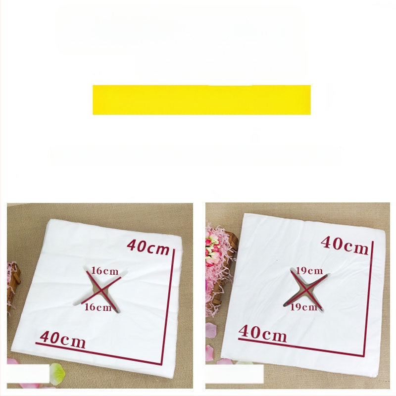 Vienkartinis sterilus nepluošto poliesterio rankšluostis masažo lovai, 150D siūlai, paprastas audimas