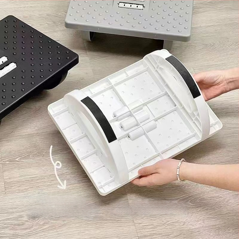 Офис подложка за крак - модерен пластмасов дизайн, пълнеж Cloud Branch, електрическа функция