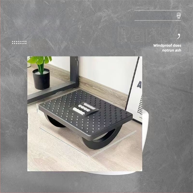 Офис подложка за крак - модерен пластмасов дизайн, пълнеж Cloud Branch, електрическа функция