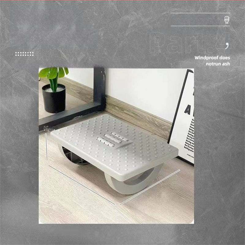 Офис подложка за крак - модерен пластмасов дизайн, пълнеж Cloud Branch, електрическа функция