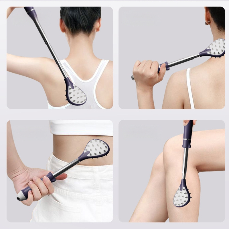 Proširiva višedijelna grebalica za leđa, od nehrđajućeg čelika