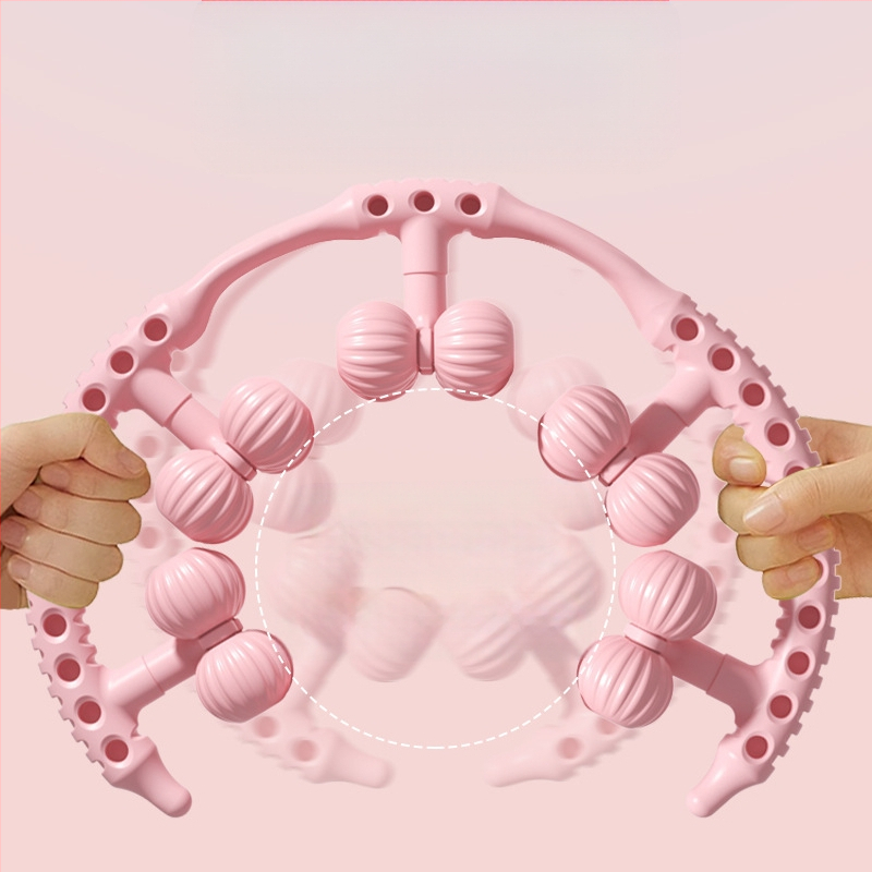 TT-2302 masažer za noge — prstenasti valjak sa 20 kuglica za bedra i listove mišiće, USB napajanje, mehaničko upravljanje