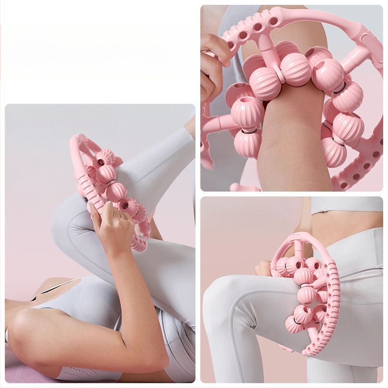 TT-2302 masažer za noge — prstenasti valjak sa 20 kuglica za bedra i listove mišiće, USB napajanje, mehaničko upravljanje