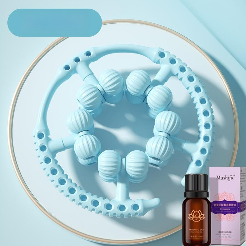 TT-2302 masažer za noge — prstenasti valjak sa 20 kuglica za bedra i listove mišiće, USB napajanje, mehaničko upravljanje