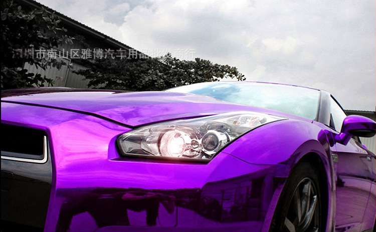 Automobiļa motora pārsega folija ar spoguļaini elektroplātēta izskatu, PVC materiāls, līmēšana, dažādi garumi