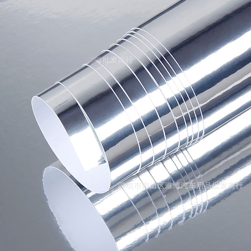 Automobiļa motora pārsega folija ar spoguļaini elektroplātēta izskatu, PVC materiāls, līmēšana, dažādi garumi