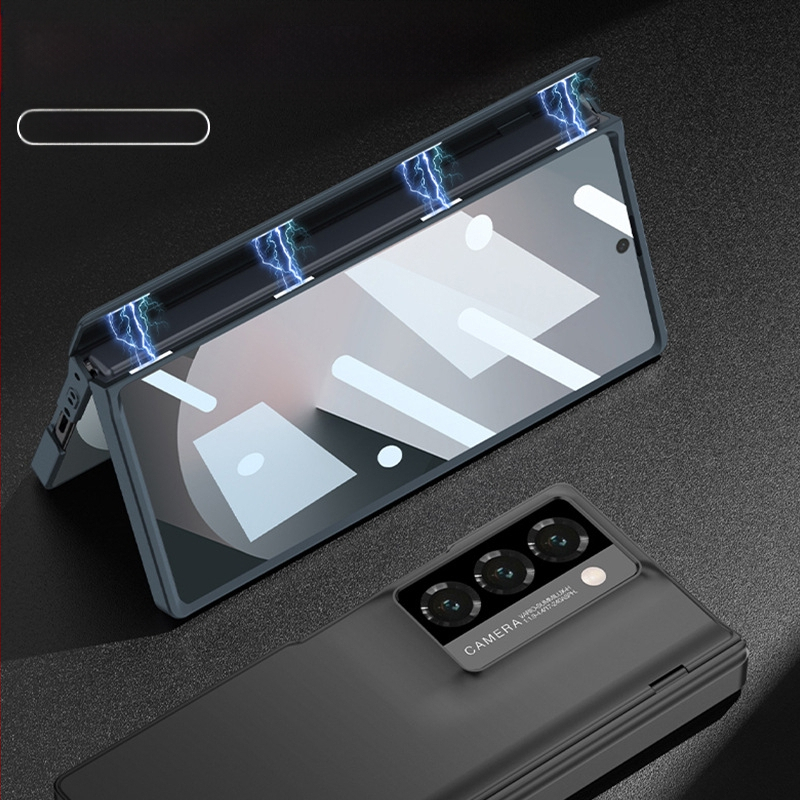 GKK husă Samsung Z Fold6 pentru camera din spate, balama magnetică, finisaj mat, rezistentă la căderi, acoperire totală