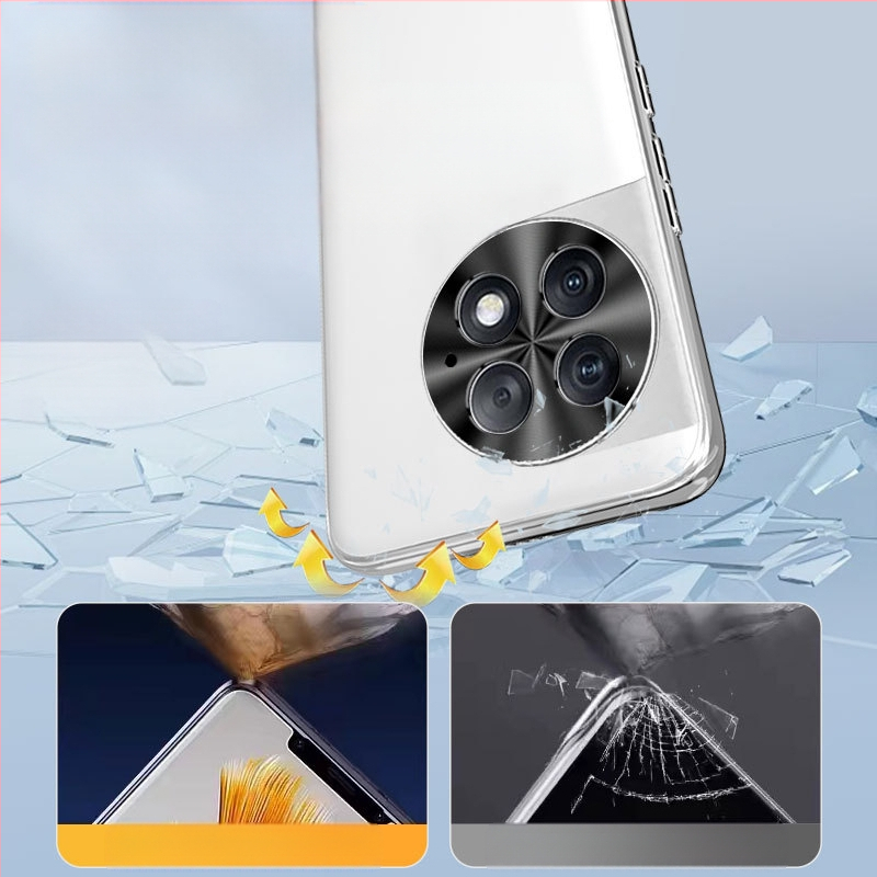 Ochranný kryt pre OnePlus 12/11 sériu, akryl, elektroplatinovaný rám, plný kryt, proti pádu, proti odtlačkom prstov