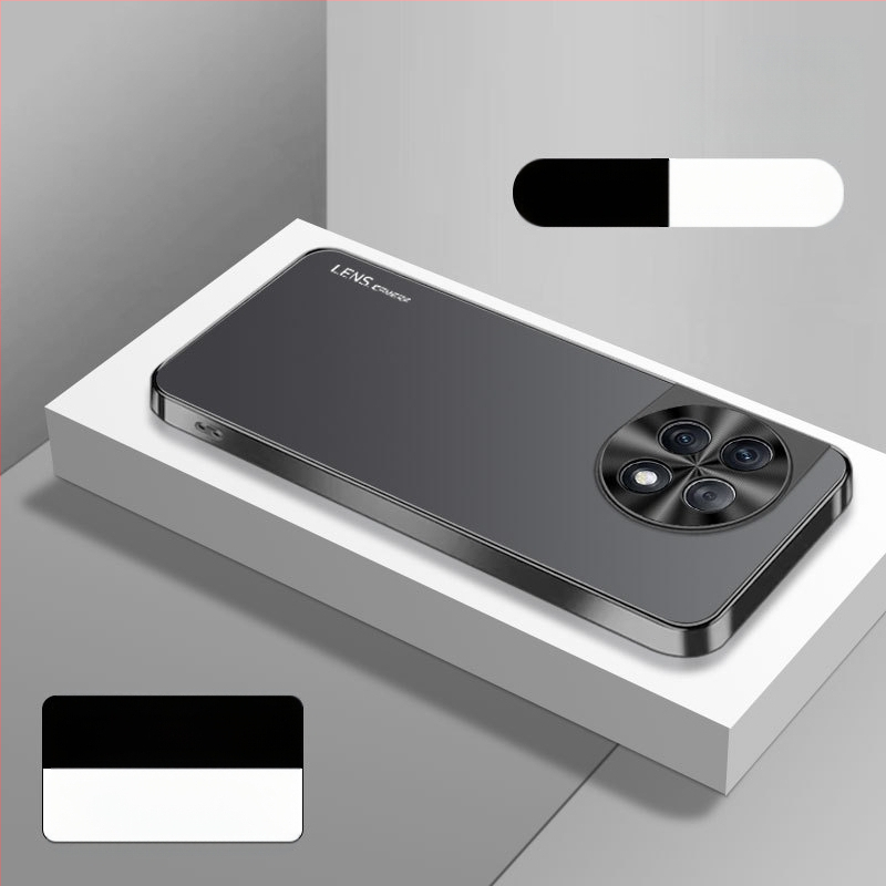 Ochranný kryt pre OnePlus 12/11 sériu, akryl, elektroplatinovaný rám, plný kryt, proti pádu, proti odtlačkom prstov