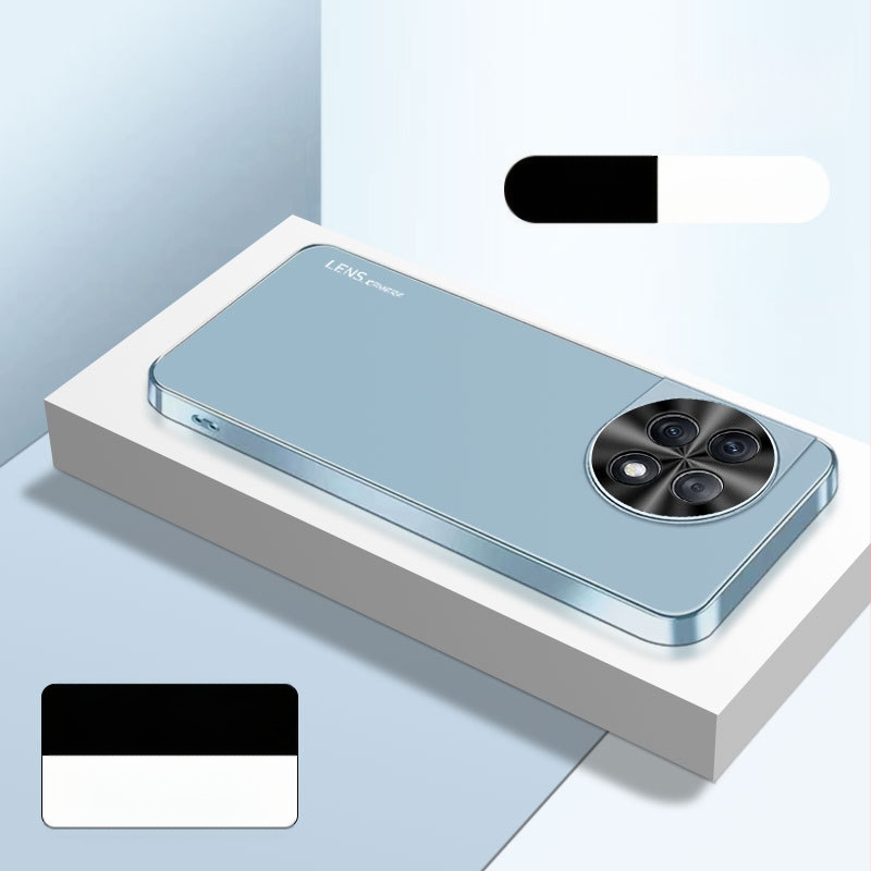 Ochranný kryt pre OnePlus 12/11 sériu, akryl, elektroplatinovaný rám, plný kryt, proti pádu, proti odtlačkom prstov