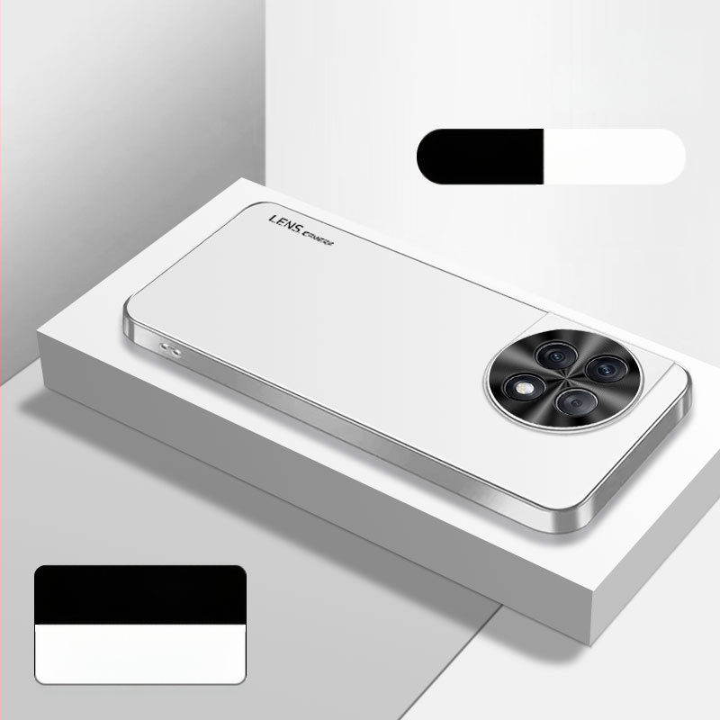 Ochranný kryt pre OnePlus 12/11 sériu, akryl, elektroplatinovaný rám, plný kryt, proti pádu, proti odtlačkom prstov