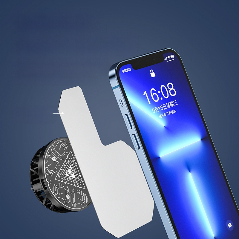 Kompakta dzesēšanas plāksne viedtālrunim ar pusvadītāja dzesēšanas virsmu un siltuma izkliedes pastiprinātāju, alumīnija plāksne + silikagēls, 20 g, bezvadu savienojums