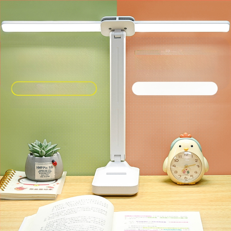Επιτραπέζια LED λάμπα με ενσωματωμένη μπαταρία, πτυσσόμενη για ανάγνωση, προστασία ματιών, νυχτερινό φως, έλεγχος αφής