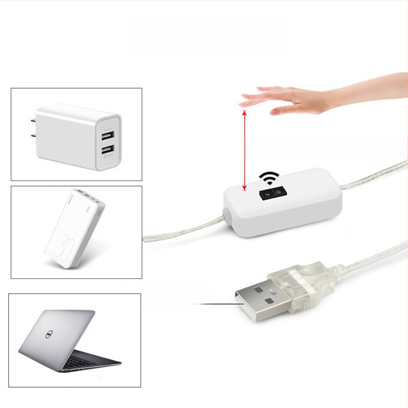 Monochrominė USB 5V LED juosta su 2835 LED, 60 LED, spindulio kampas 120°, vandeniui atspari