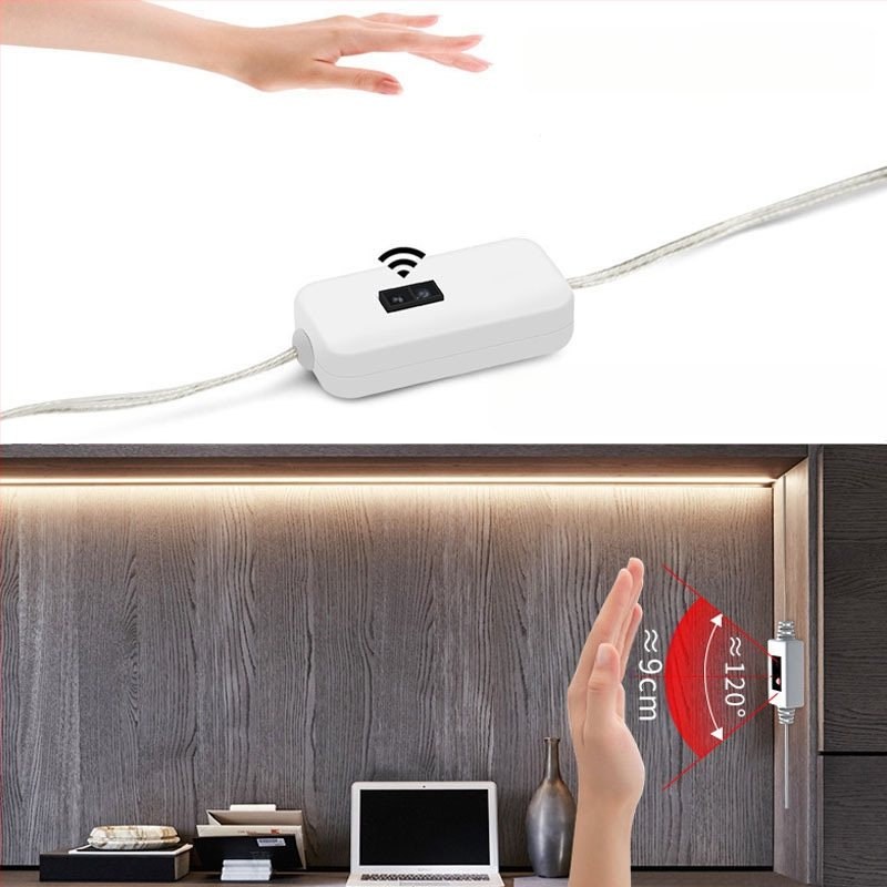 Monochrominė USB 5V LED juosta su 2835 LED, 60 LED, spindulio kampas 120°, vandeniui atspari