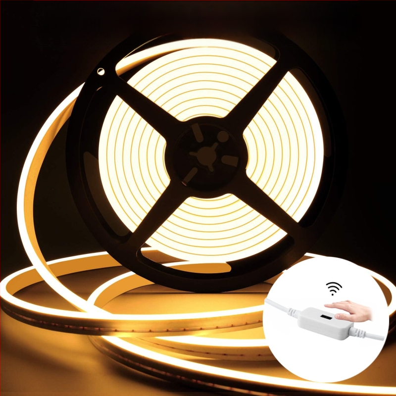 Monochrominė USB 5V LED juosta su 2835 LED, 60 LED, spindulio kampas 120°, vandeniui atspari