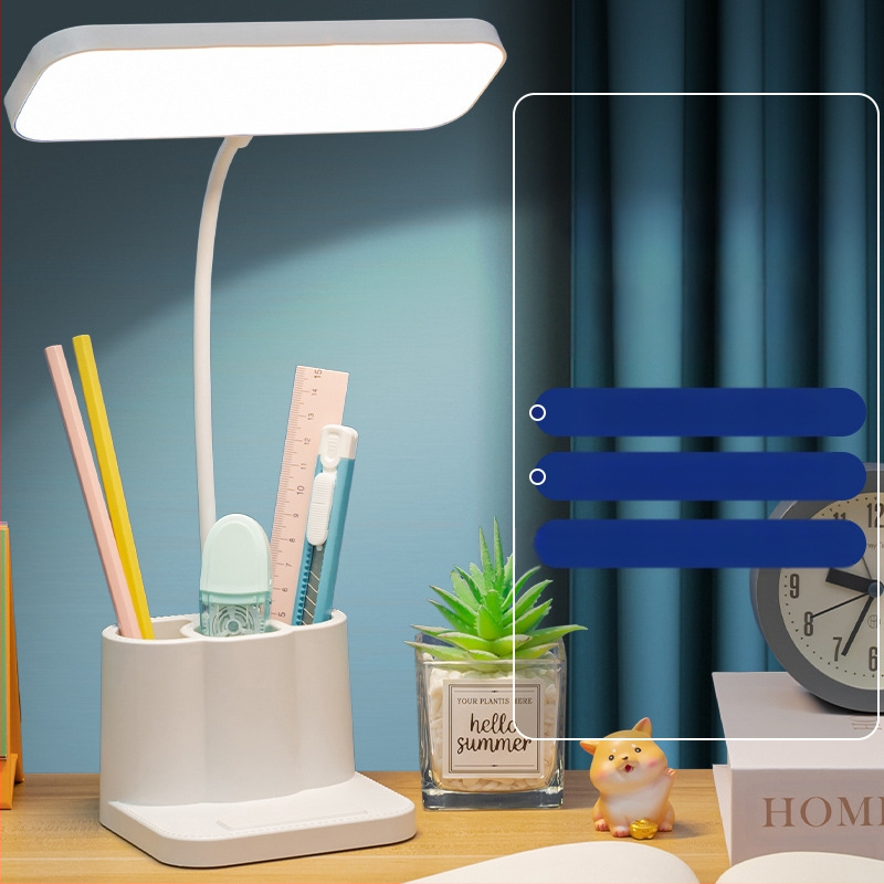 Λαμπτήρας γραφείου για μαθητές με προστασία ματιών, διακόπτης αφής, ενσωματωμένη μπαταρία λιθίου, υψηλό CRI ≥90, φωτισμός Κατηγορίας Α