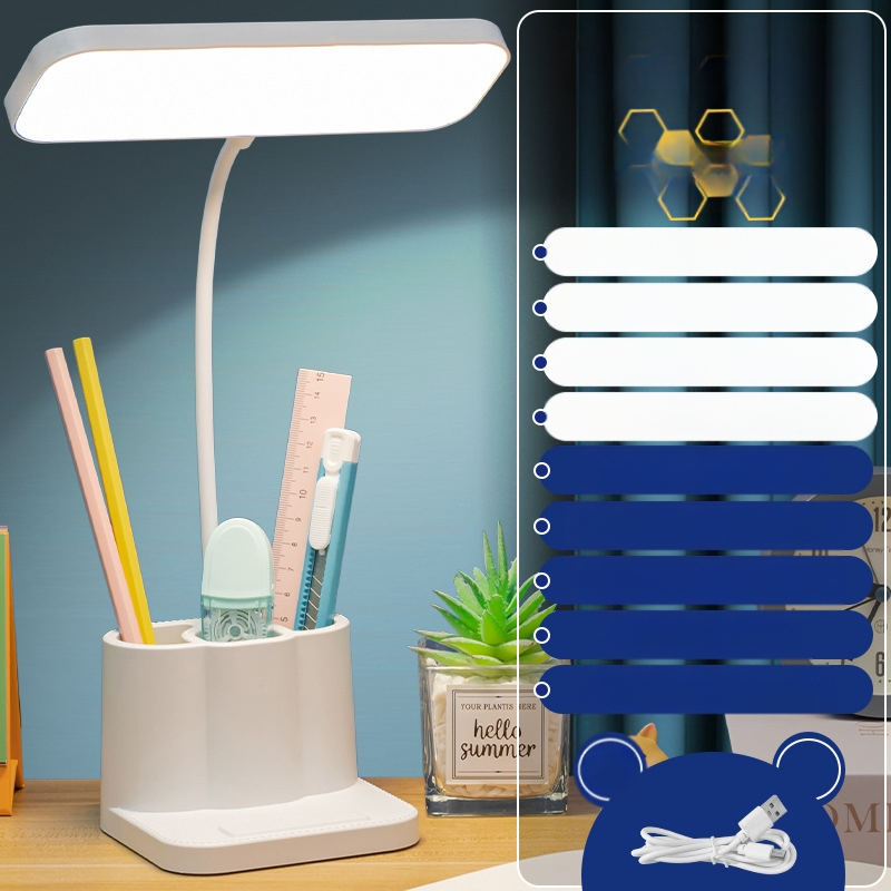 Λαμπτήρας γραφείου για μαθητές με προστασία ματιών, διακόπτης αφής, ενσωματωμένη μπαταρία λιθίου, υψηλό CRI ≥90, φωτισμός Κατηγορίας Α