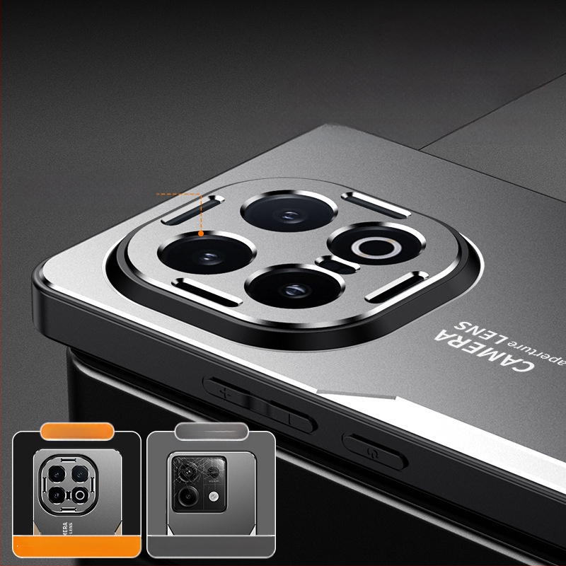 Θήκη IQOO 13/12/11/9, 2-in-1 μεταλλική αμμοβολημένη επιφάνεια, προστασία από φθορά και πτώσεις, συμβατό με VIVO