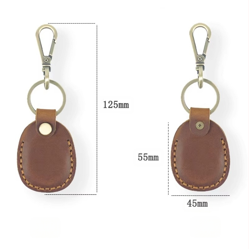 Retro PU odinis raktų pakabukas su kortų dublieriumi, universalus raktų kilpelė ir universalus kortų skaitytuvas, vidinė karvės odos apdaila
