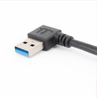 Καλώδιο επέκτασης USB, αρσενικό προς θηλυκό, γωνία 90° αριστερή, USB 3.0, κατασκευή από χαλκό