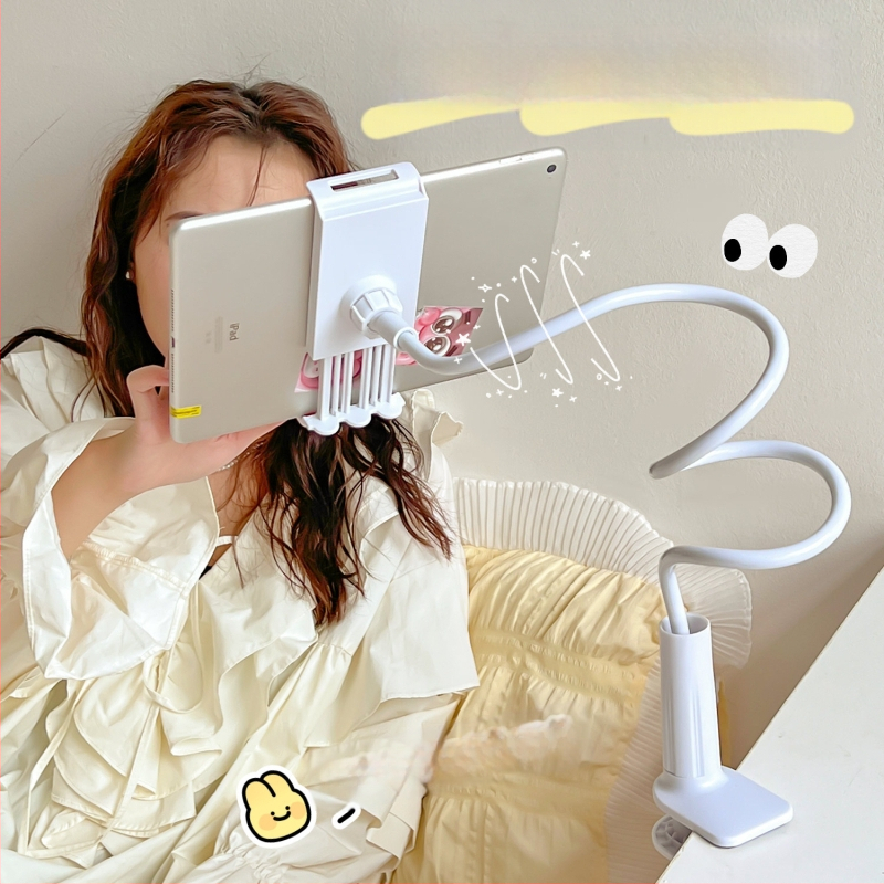 Telefona/tabletes turētājs pie galda malas, regulējams, universāls, plastmasas