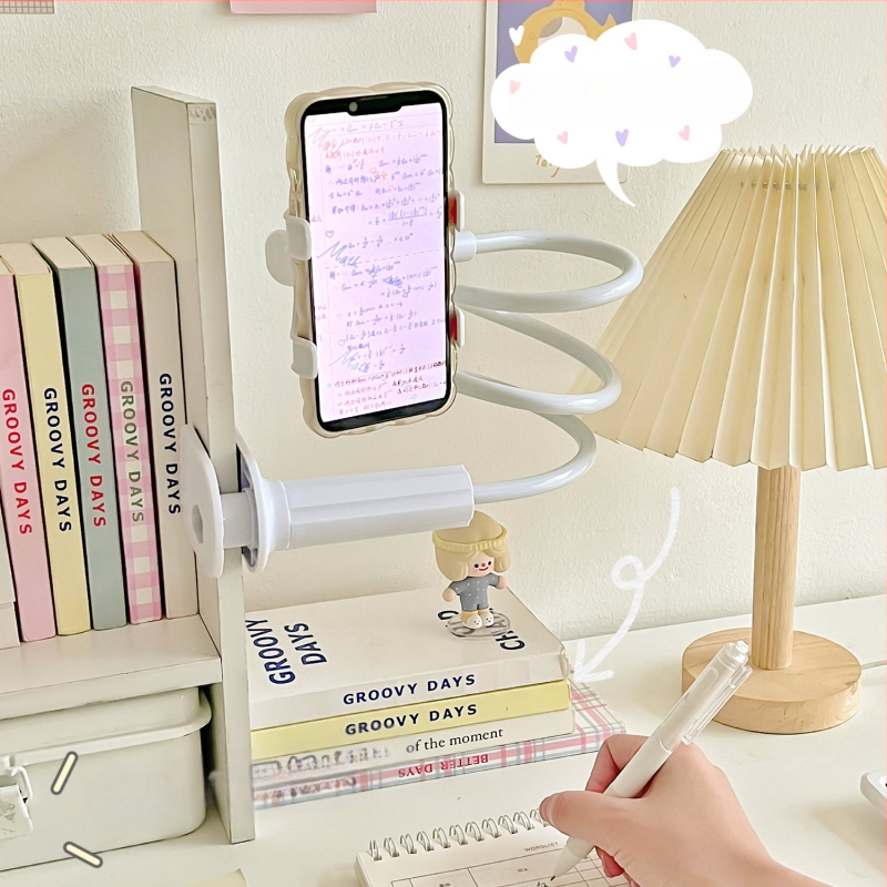 Telefona/tabletes turētājs pie galda malas, regulējams, universāls, plastmasas