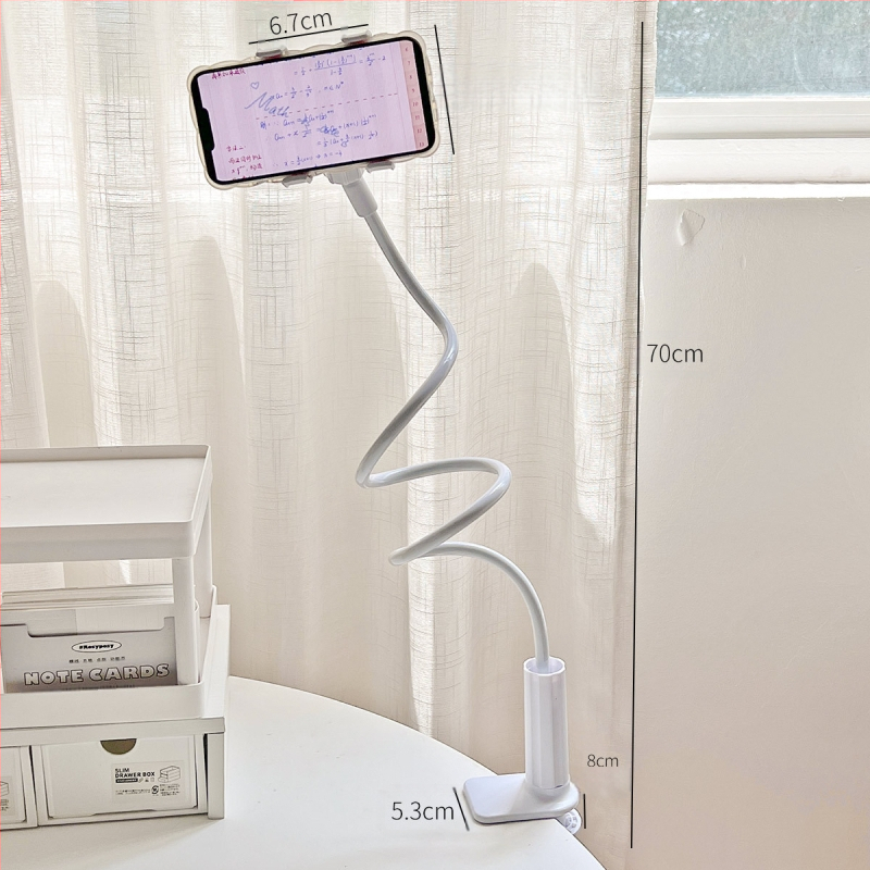 Telefona/tabletes turētājs pie galda malas, regulējams, universāls, plastmasas