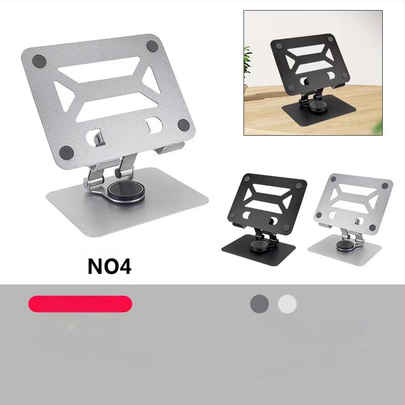 Planšetinio kompiuterio laikiklis su 360° sukiojimu ir sulankstomu staliniu dizainu, aliuminio lydinio laikiklis, suderinamas su iPad ir iPhone.