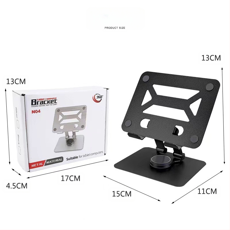 Planšetinio kompiuterio laikiklis su 360° sukiojimu ir sulankstomu staliniu dizainu, aliuminio lydinio laikiklis, suderinamas su iPad ir iPhone.