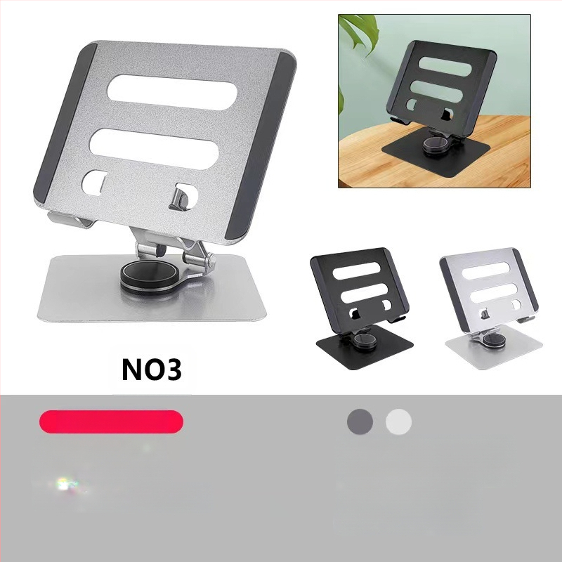 Planšetinio kompiuterio laikiklis su 360° sukiojimu ir sulankstomu staliniu dizainu, aliuminio lydinio laikiklis, suderinamas su iPad ir iPhone.