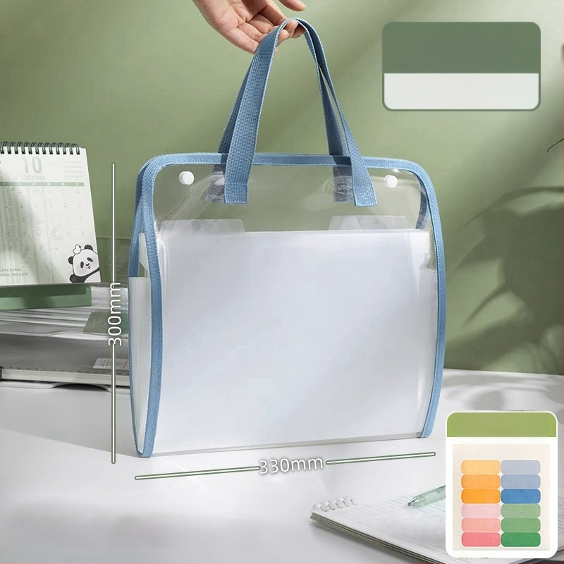 Папка-органайзер с акордеонни отделения и дръжка – Huiyuemei 002, пластмасова, 13 отделения, персонализиране