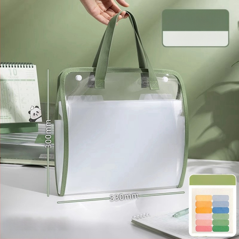 Папка-органайзер с акордеонни отделения и дръжка – Huiyuemei 002, пластмасова, 13 отделения, персонализиране