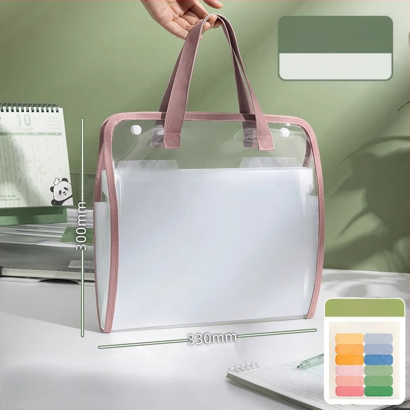 Папка-органайзер с акордеонни отделения и дръжка – Huiyuemei 002, пластмасова, 13 отделения, персонализиране