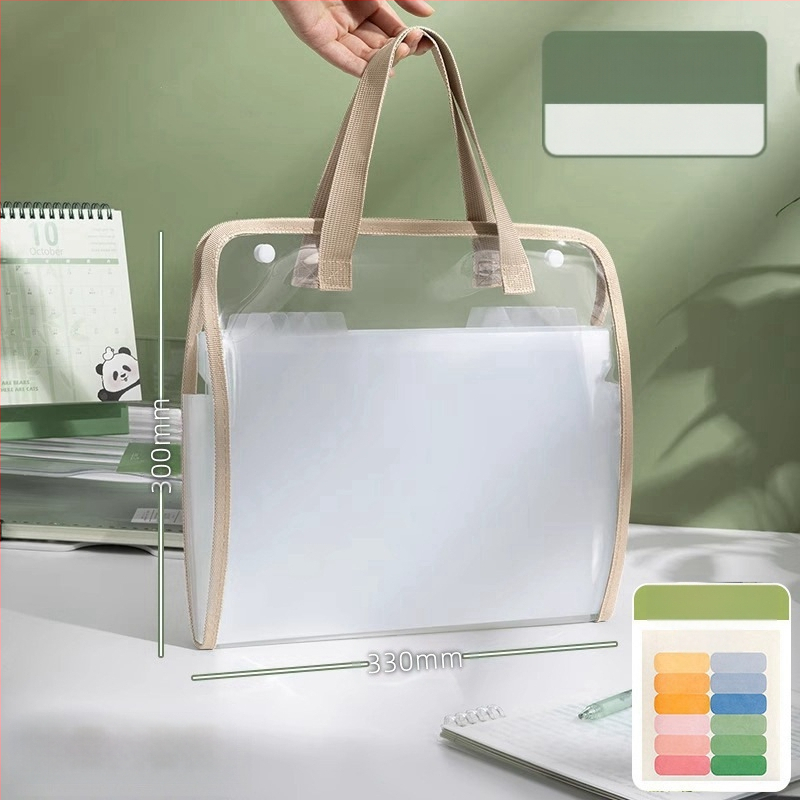 Папка-органайзер с акордеонни отделения и дръжка – Huiyuemei 002, пластмасова, 13 отделения, персонализиране