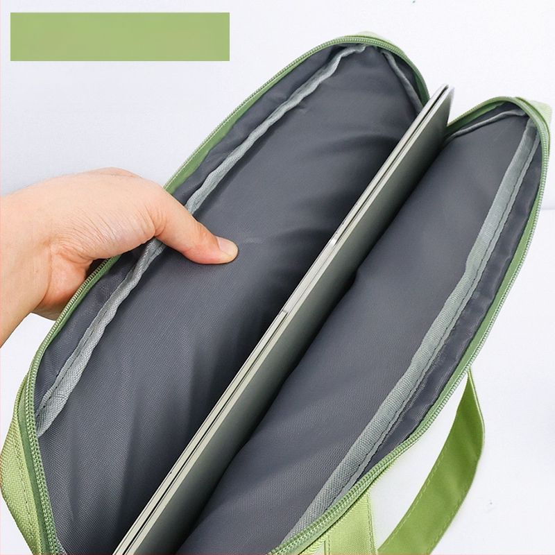 Платнена чанта за файлове EN248, училищна и офисна, с цип, квадратен дизайн, марка HUA JIE