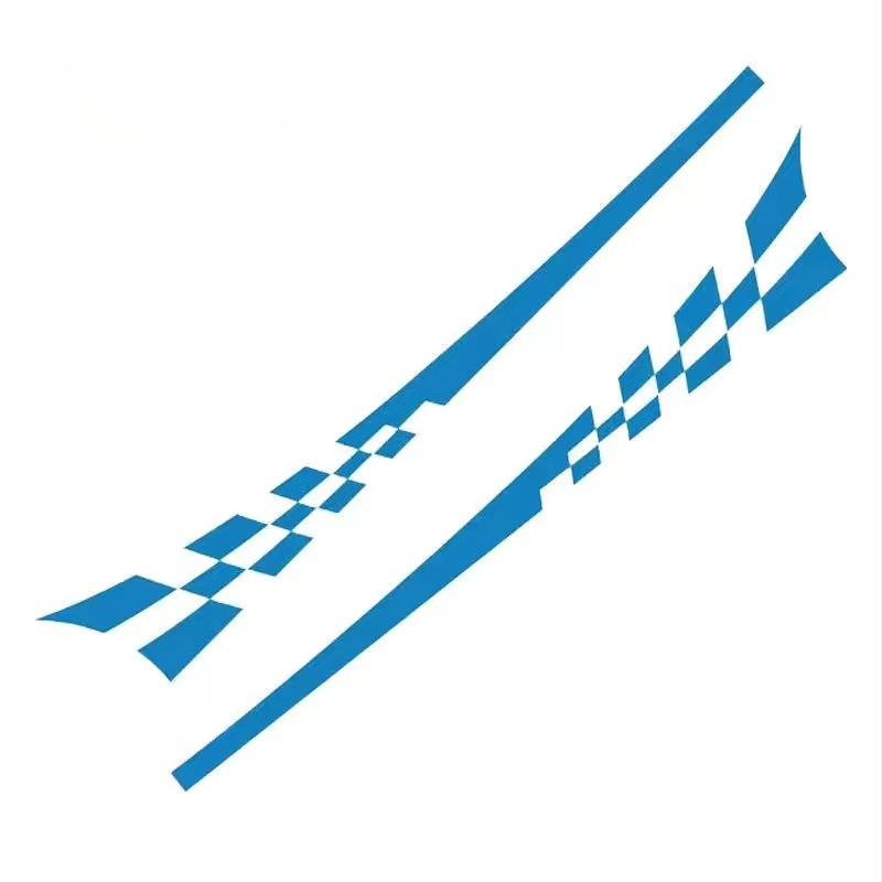 Automobiļa virsbūves uzlīme ar kvadrātveida rakstu, līmēšana, pielāgojama