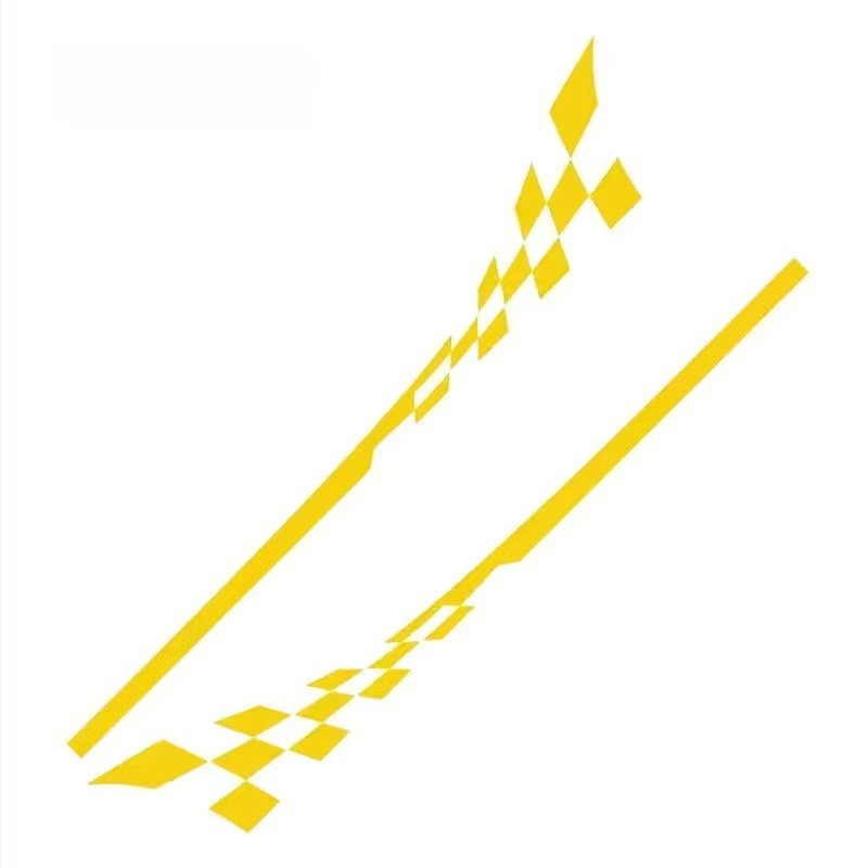 Automobiļa virsbūves uzlīme ar kvadrātveida rakstu, līmēšana, pielāgojama