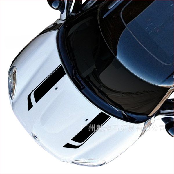 BMW MINI kapotes uzlīme ar ziedu dizainu, daudzveidīgs stil (Materiāls: papīrs; Līme: stipra; Zīmols: Charming Fun Horse)