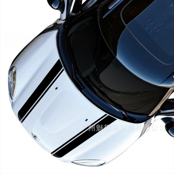 BMW MINI kapotes uzlīme ar ziedu dizainu, daudzveidīgs stil (Materiāls: papīrs; Līme: stipra; Zīmols: Charming Fun Horse)