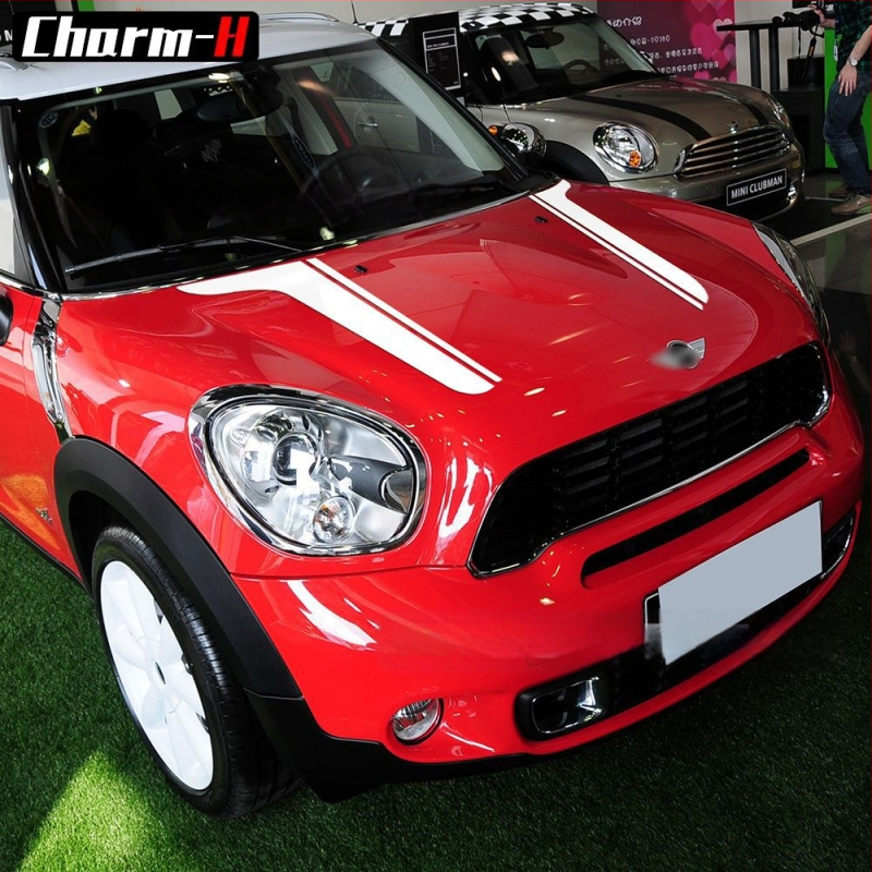 BMW MINI kapotes uzlīme ar ziedu dizainu, daudzveidīgs stil (Materiāls: papīrs; Līme: stipra; Zīmols: Charming Fun Horse)