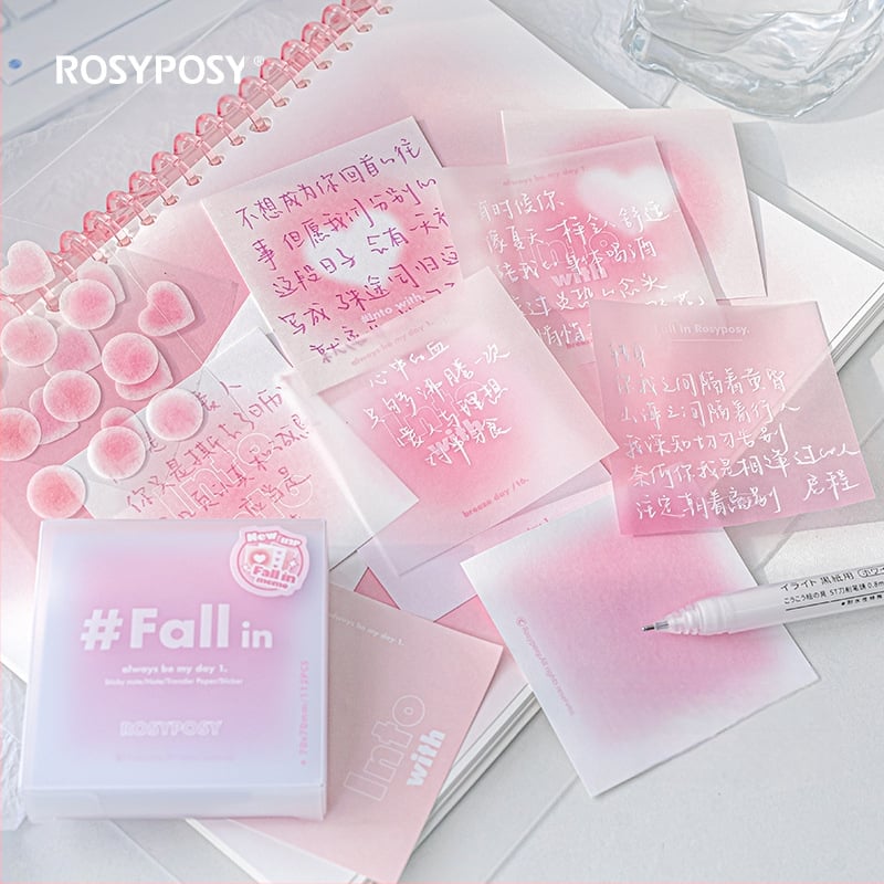Planwith RosyPosy Soft Blush Πολυλειτουργικές Σημειώσεις – Μηνύματα Ατμόσφαιρας – Χαρτί Brick – IP: Όχι