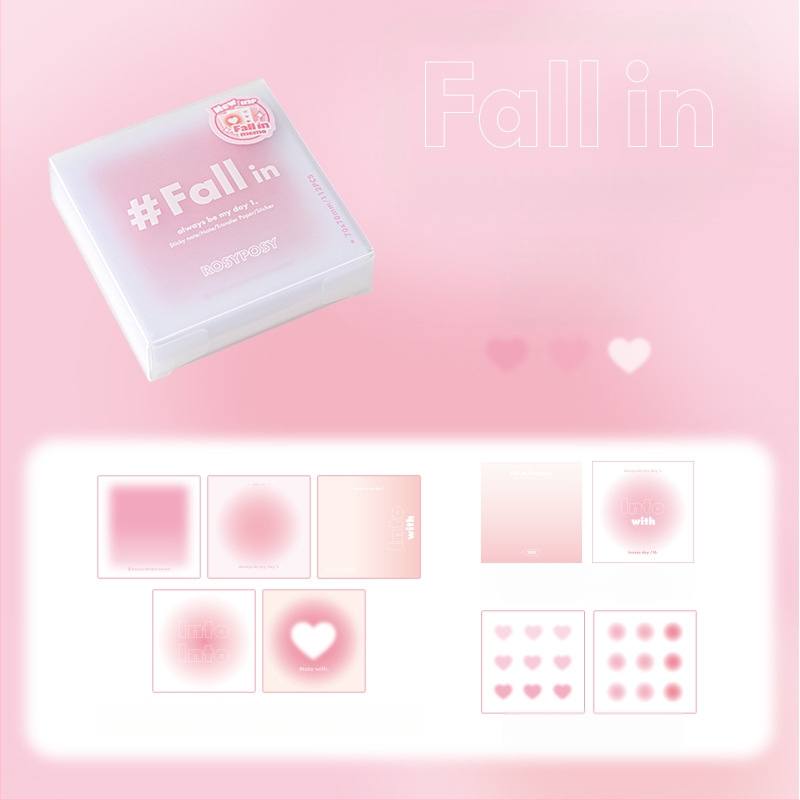 Planwith RosyPosy Soft Blush Πολυλειτουργικές Σημειώσεις – Μηνύματα Ατμόσφαιρας – Χαρτί Brick – IP: Όχι